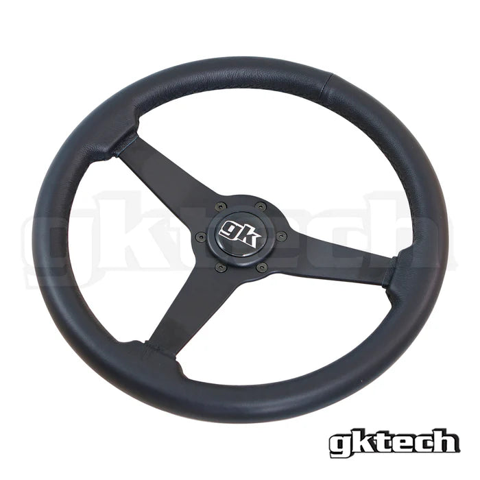 Gktech Leather Steering Wheel 350mm Flat