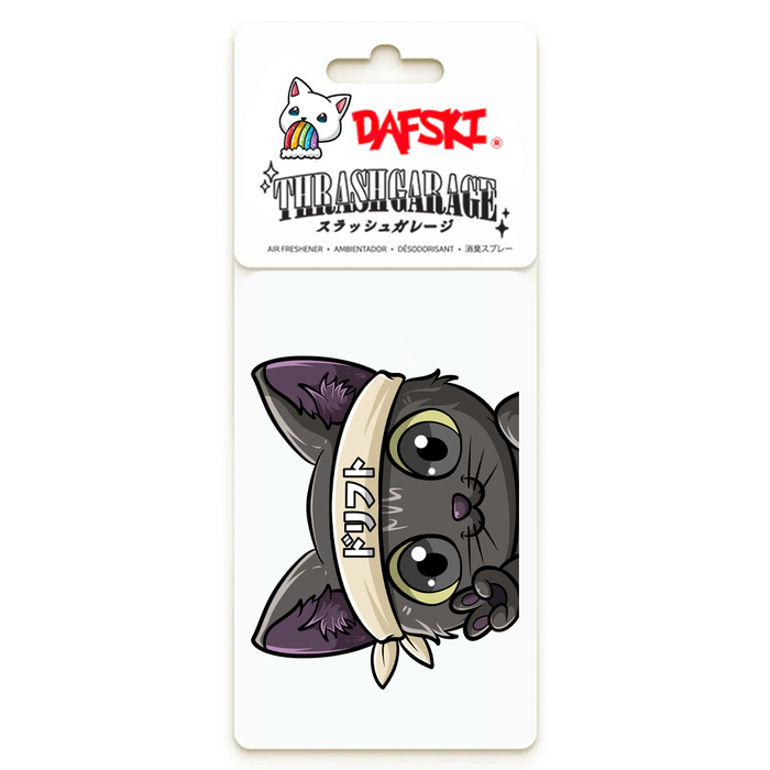 Dafski Car Air Freshener with JDM Dorifuto Neko Anime Drift Cat 