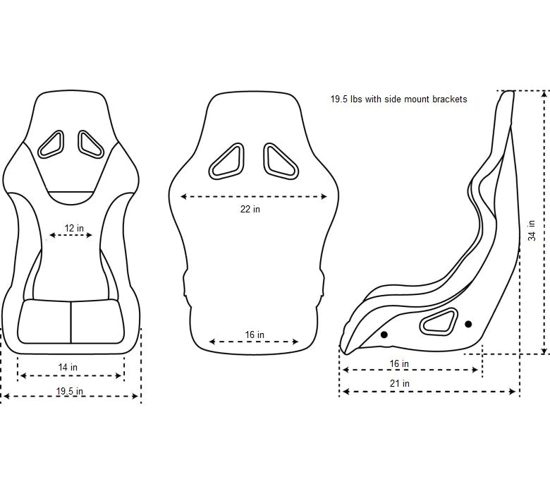 NRG x Prisma Fixed Back Bucket Seats | Fuchsia (PAIR)
