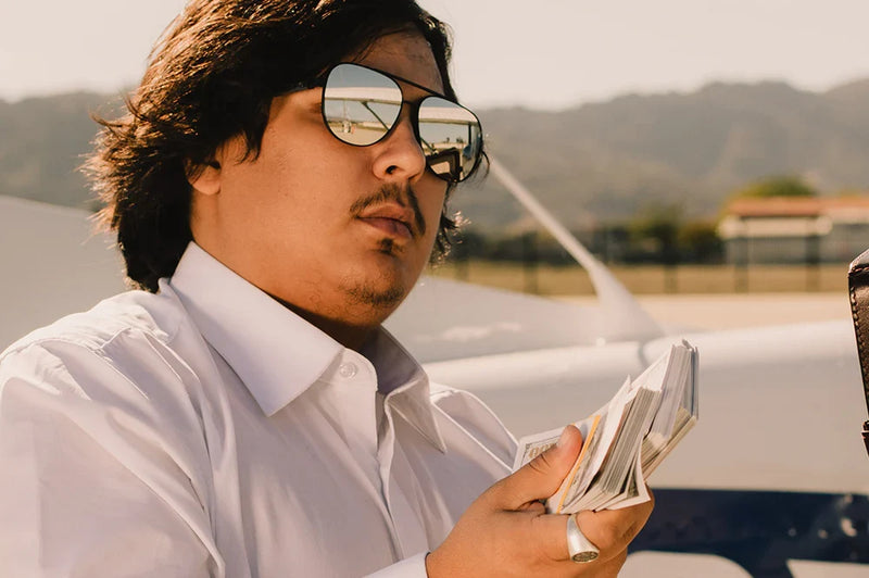 Heat Wave Incline Sunglasses | Satin Black