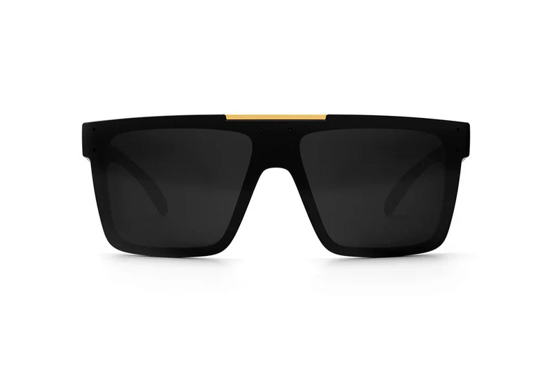 Heat Wave Quatro Sunglasses | Black x Gold
