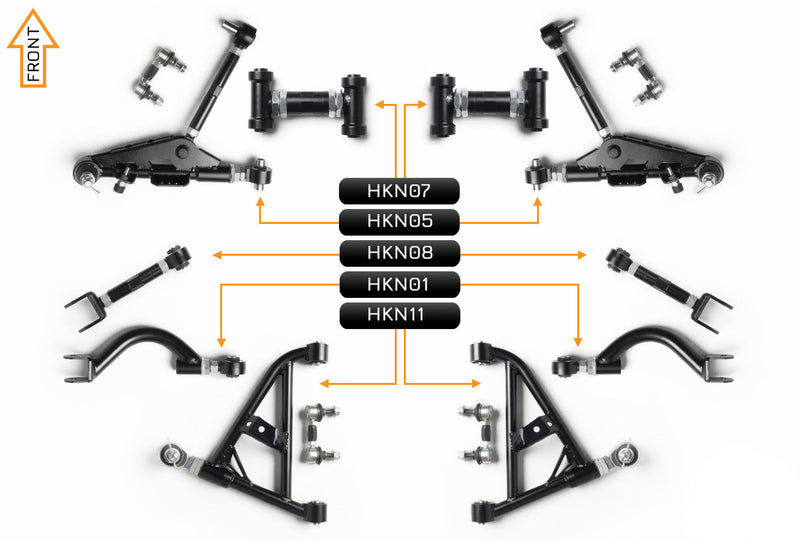 V2 PRO Arm Kit - Nissan Skyline R32 (Front & Rear)