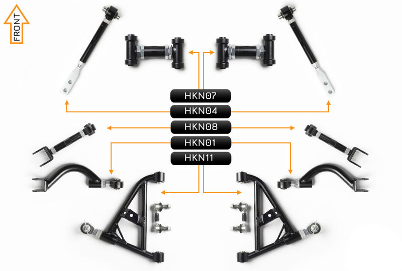 PRO Arm Kit - Nissan Skyline R32 GTR (Front & Rear)