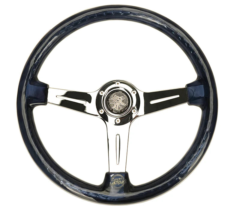 NRG Matsuri Acrylic Steering Wheel | Smoked Chrome
