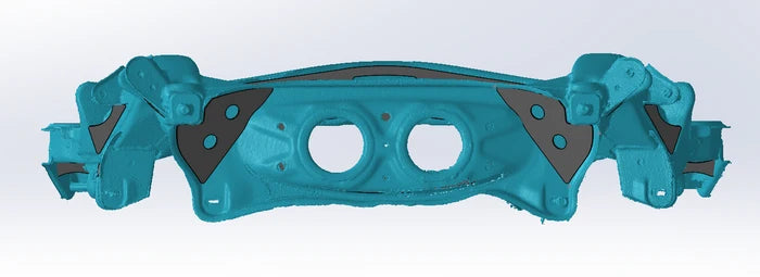 Gktech Toyota JZX90 & JZX100 Subframe Weld In Reinforcement Plates