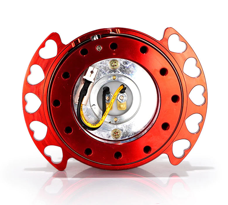 NRG Heart Cutout Quick Release | Red