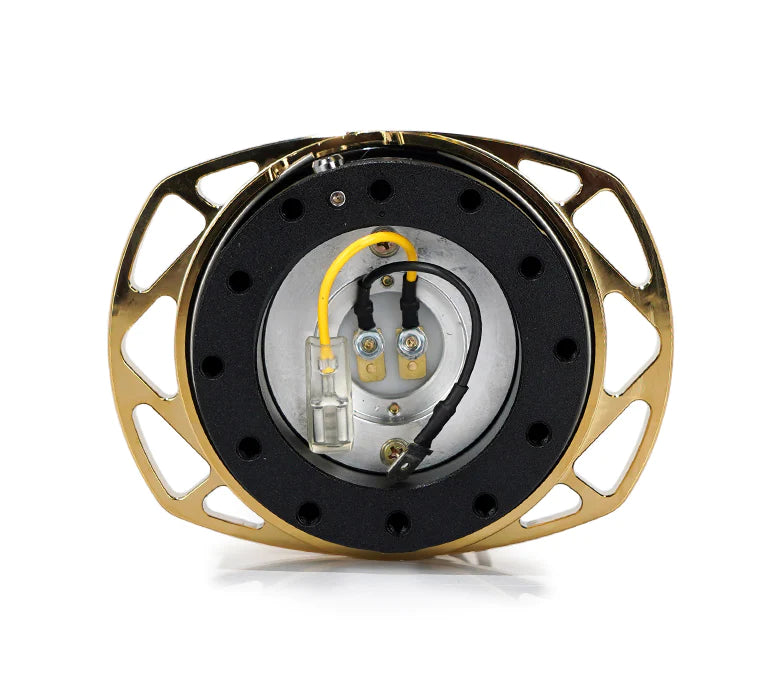 NRG Race Handle Quick Release | Black/Gold Chrome