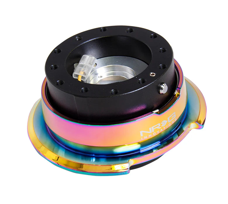 NRG Diamond Cut Series Quick Release 2.8 | Black & Neo-Chrome