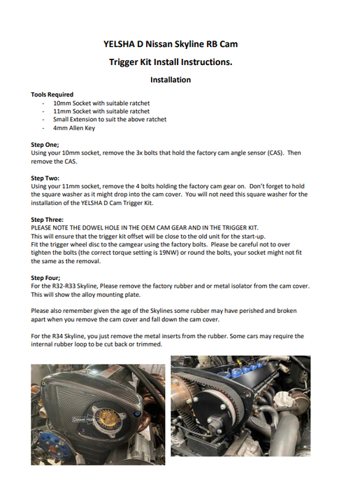 RB20, RB25, RB26 Cam Sensor - 24-1 Trigger Kit