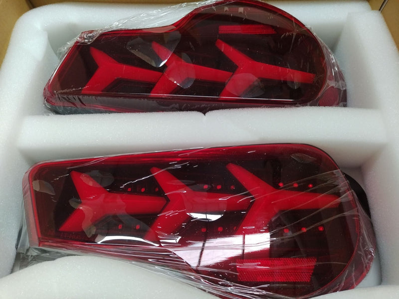 Spec D Smokey Red Edition Full LED Tail Lights - Lambo Style - Toyota 86 / Subaru BRZ
