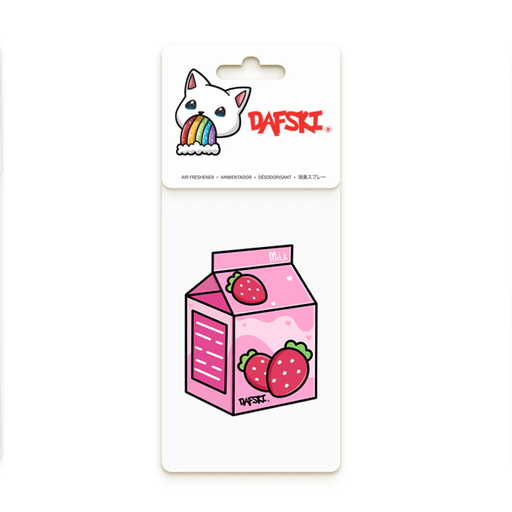 Dafski Car Air Freshener with Kawaii Strawberry Milk