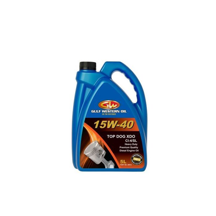 Gulf Western Top Dog XDO 15W-40 Engine Oil - 5L