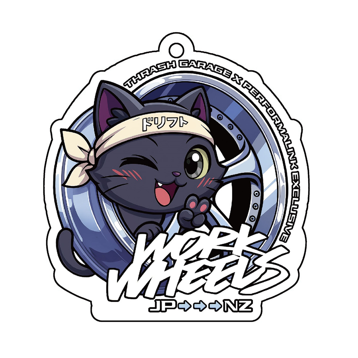Work Wheels Offical Collab Air Freshener | Sakura Scent — Thrash Garage NZ