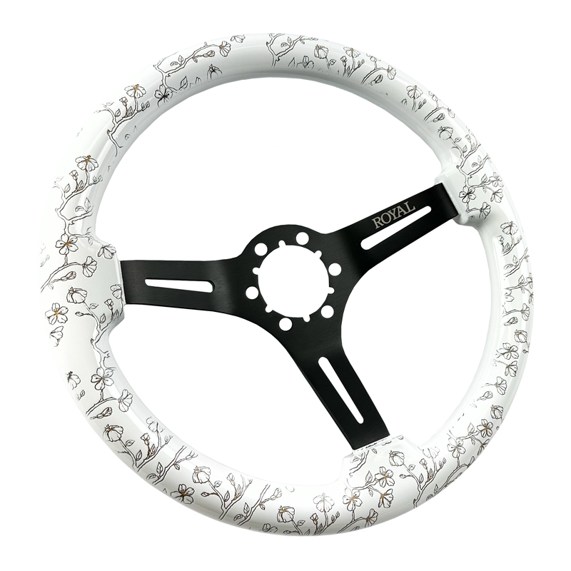 Grip Royal Halo w/ Cherry Branch Etch Steering Wheel