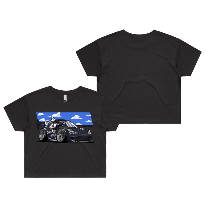 Dorifuto Buddies 86 Crop T Shirt | Coal