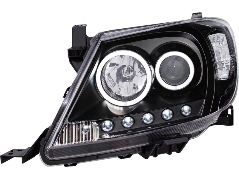 Black Edition Halo Headlights - (Ultra Halo) - Toyota Hilux 2005-2011