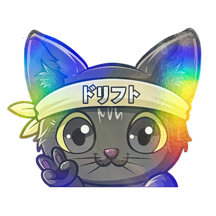 Dorifuto Buddies Holo Neko Decal