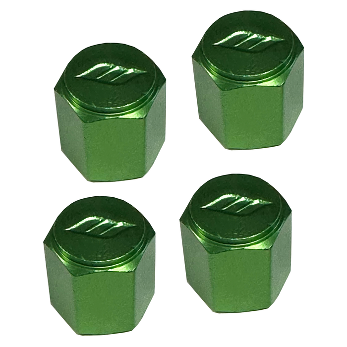 Work Wheels Air Valve Caps | Green