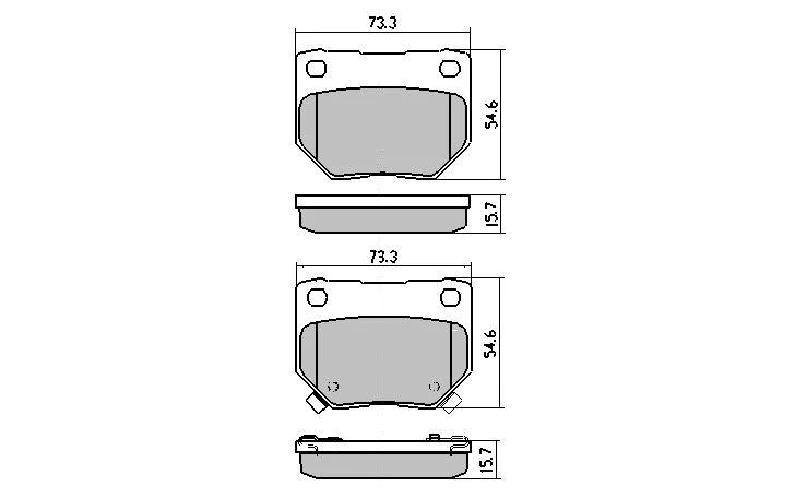 Nissan Skyline Rear Brake Pads - DBA Street Performance DB1220SP