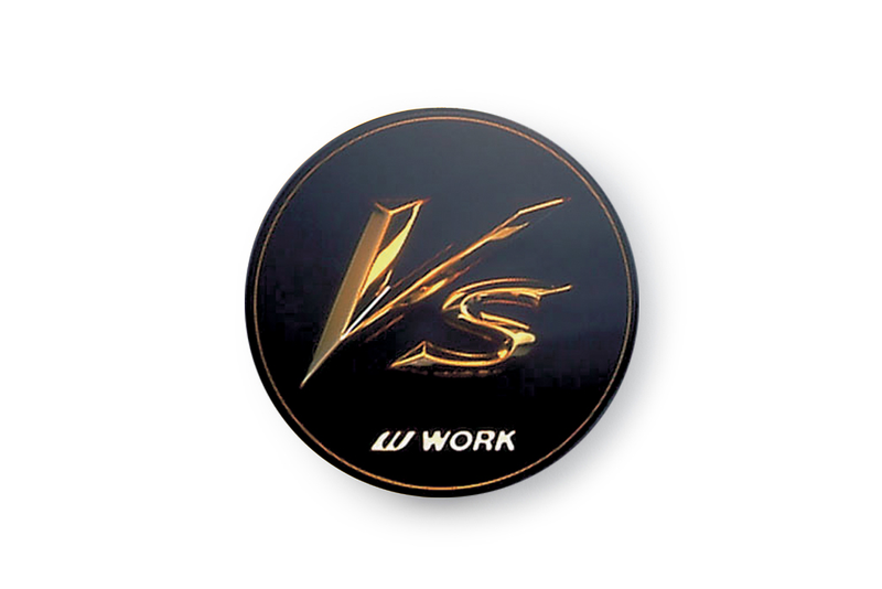 Work VS Centre Cap - Black & Gold (Large Base)