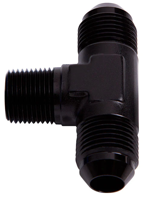 Aeroflow -3AN Tee With 1/8" NPT on Side - AF825-03BLK