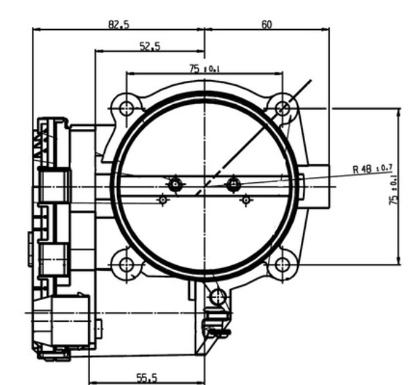 Bosch Motorsport 82mm DBW Electronic Throttle Body