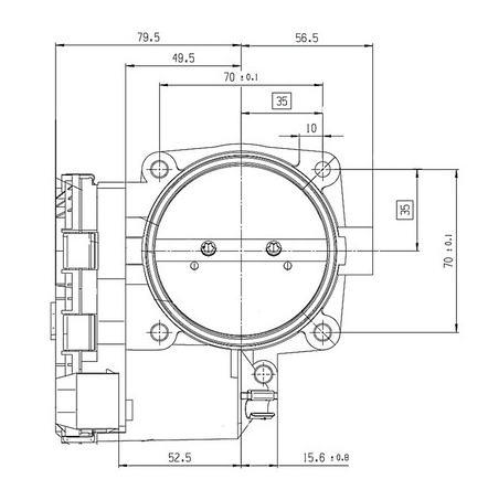 Bosch Motorsport 74mm DBW Electronic Throttle Body