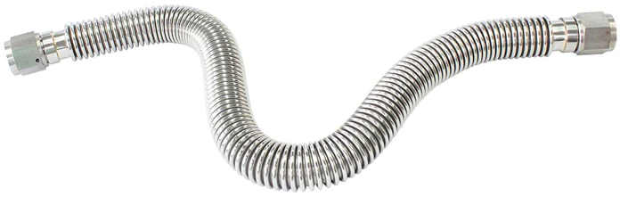 Aeroflow -10AN Flexible Turbo Drain Hose Stainless Steel 500mm - AF463-38