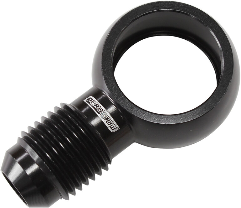 Aeroflow Banjo Adapter M18 to -6AN - AF728-06BLK