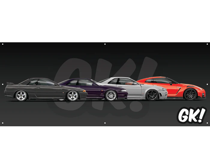 Gktech R-Chassis Garage Banner (Nobori)