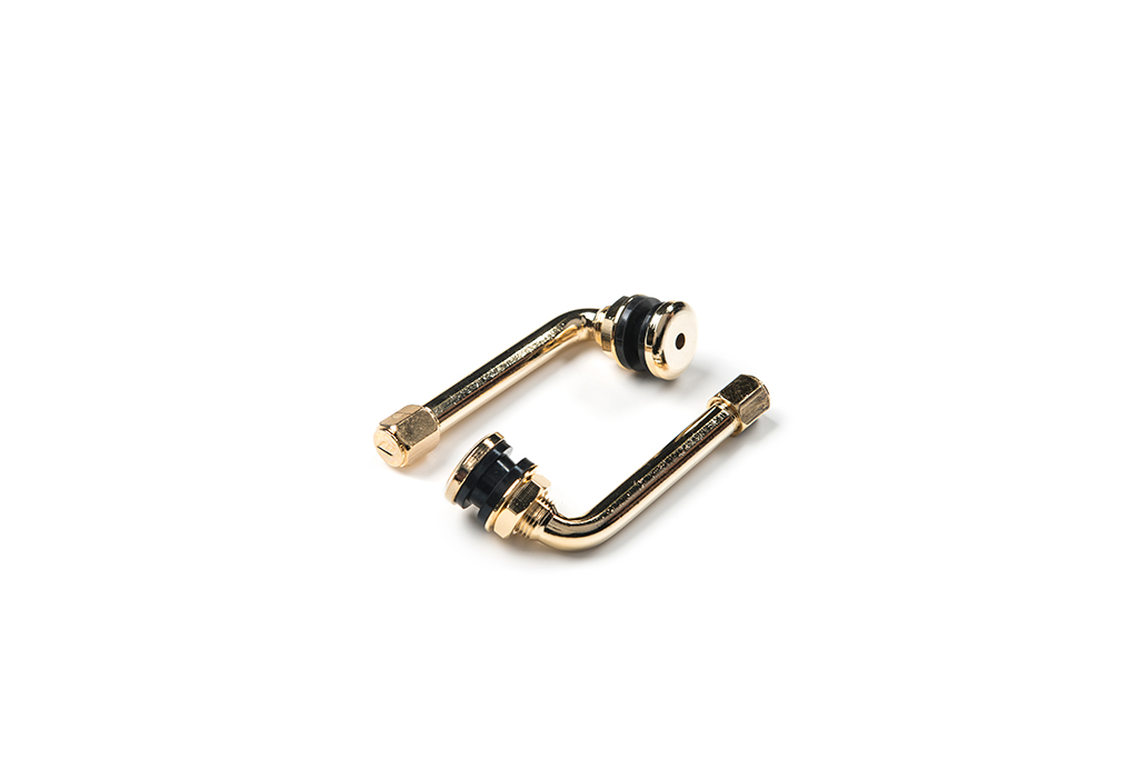 Work Wheels Valve Stems & Valve Cap - V24 Gold — Thrash Garage NZ