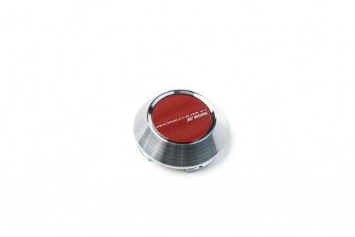 Work Emotion Centre Cap - Red & Chrome (High Series)