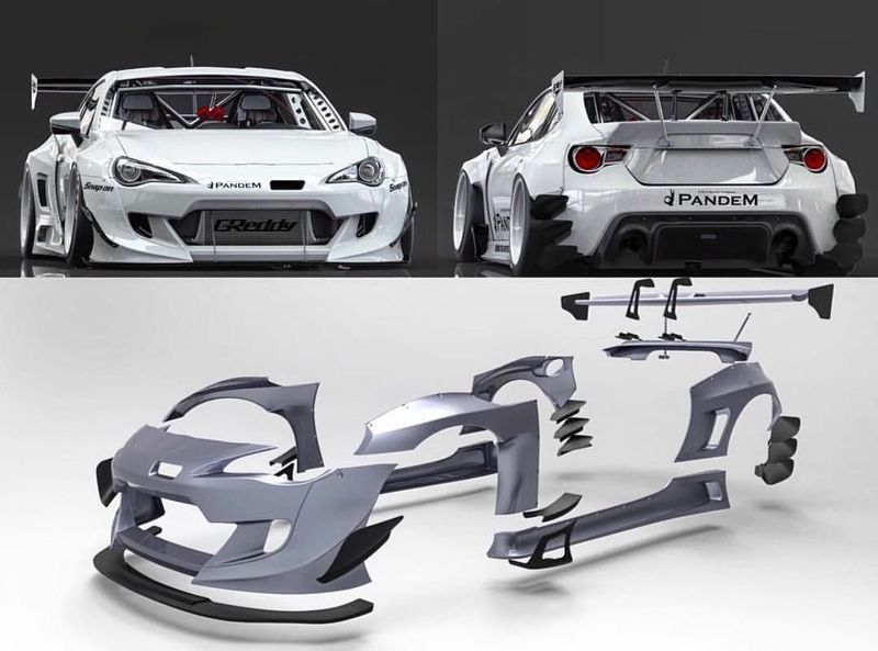 V3 Rocket Bunny Style Body Kit - Fibreglass - Toyota 86 / Subaru BRZ
