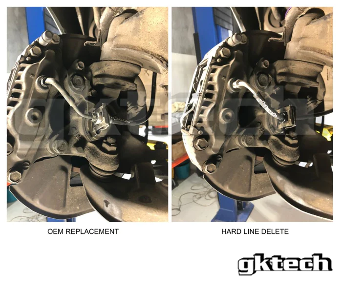 Gktech Nissan Skyline R33 Braided Brake Lines (Hardline Delete)