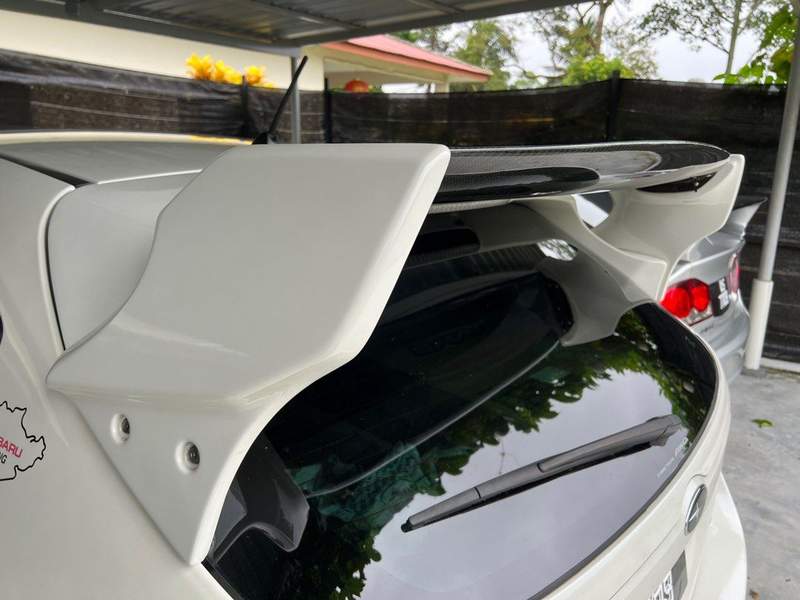 Subaru Impreza GRB 07-11 Varis Style Spoiler with Carbon Mid Blade