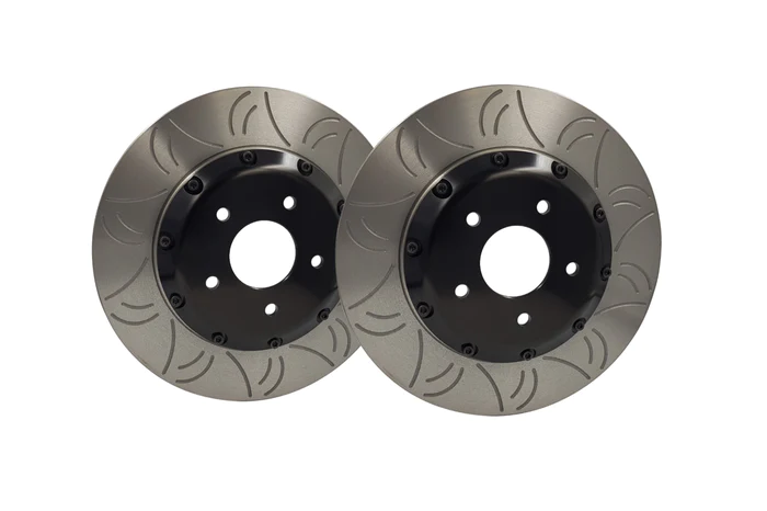 HFM.PARTS 350Z/V35 FRONT BREMBO 2 PIECE SLOTTED ROTORS (SOLD AS A PAIR)