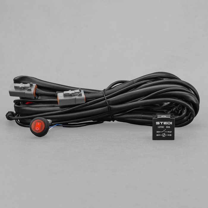 Stedi Driving Light Wiring Harness 60A Dual Connector Plug and Play