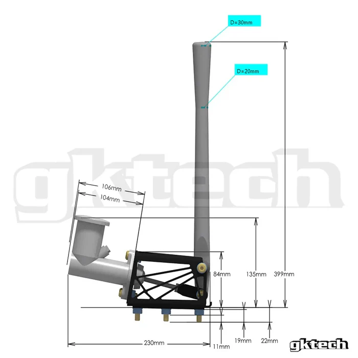 Gktech Dual Caliper Hydraulic Handbrake Kit for Toyota 86 / Subaru BRZ