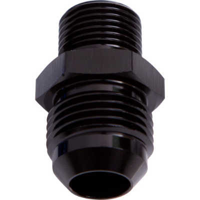 Aeroflow Metric M10x1.0 > -6AN Adapter - AF729-06BLK