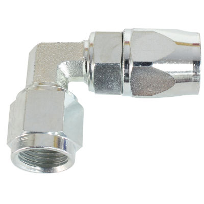 Aeroflow Steel 90° Hose End -4AN - AF203-04S