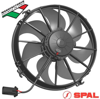 SPAL Thermo Puller Fan - 12" Skew 12V - 1451 CFM - 12.8Amps