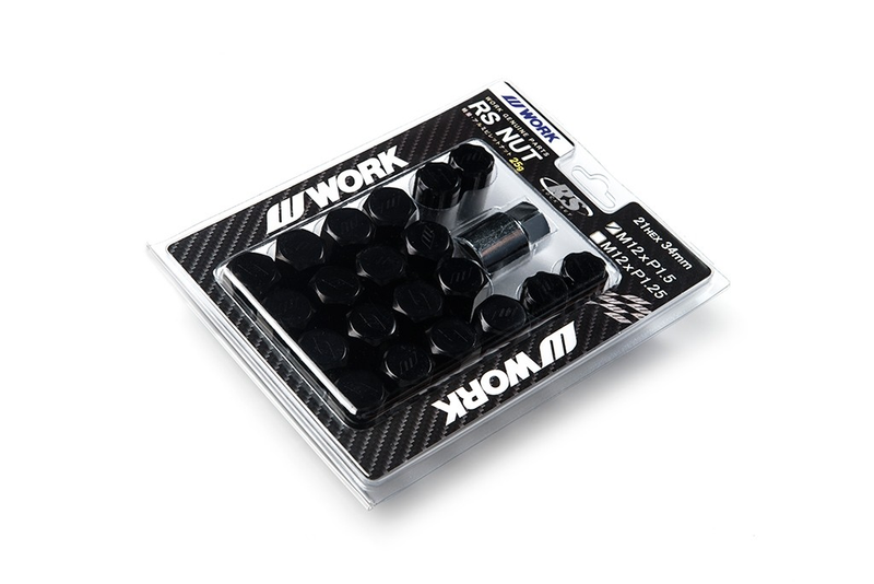 Work Wheels Japan Closed End Wheel Nuts - Black
