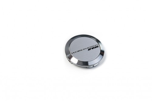 Work Emotion Centre Cap - Silver & Chrome (Low Series)