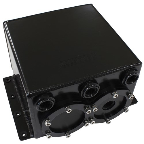 Aeroflow Dual EFI Pump Surge Tank Black - AF77-3244BLK