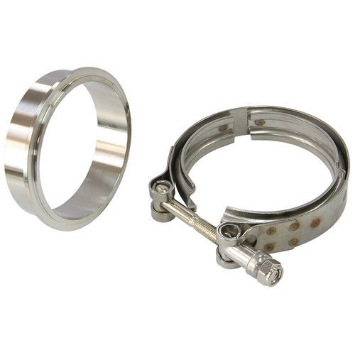 Aeroflow Boosted Turbine Outlet 3.5" O.D Stainless Steel V-Band Kit - AF8080-1000