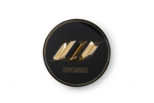 Work Optional Centre Cap - Black & Gold (Large Base)