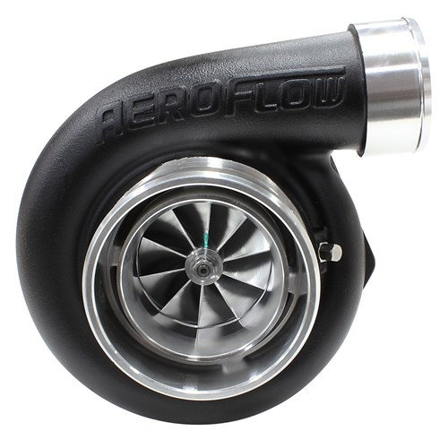 Aeroflow Boosted 6662 V-Band .83 Turbocharger - Black - AF8005-3022BLK