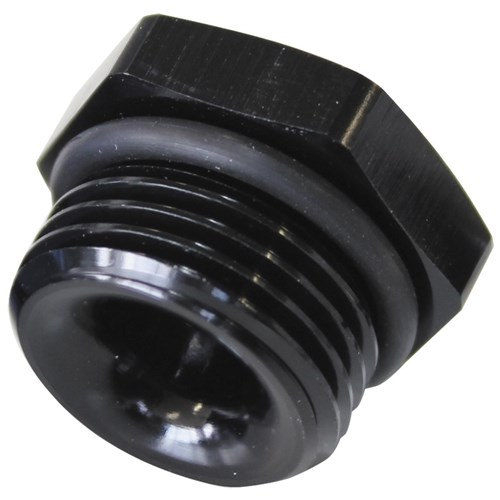 Aeroflow ORB Port Reducer -6 ORB > 1/8" NPT - AF912-P06-02BLK