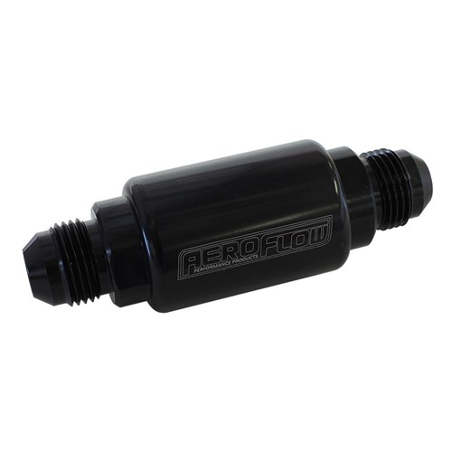 Aeroflow Billet Fuel Filter -6AN (40 Micron) - AF66-2052BLK