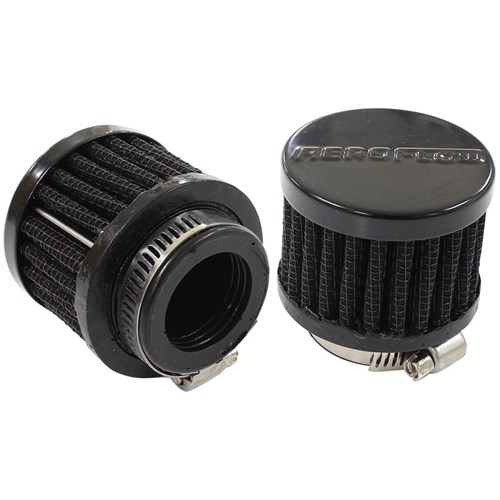 Aeroflow Black Clamp On Breather Filter 1" - AF2271-1370